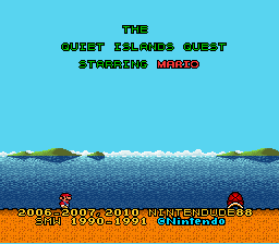 Super Mario World - The Quiet Island Quest Title Screen